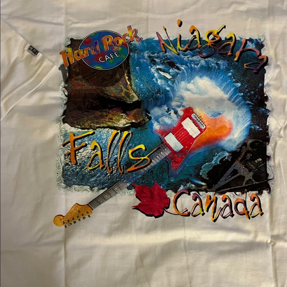 Hard Rock Cafe White Tee with Colorful Logo - Picture 3 of 3